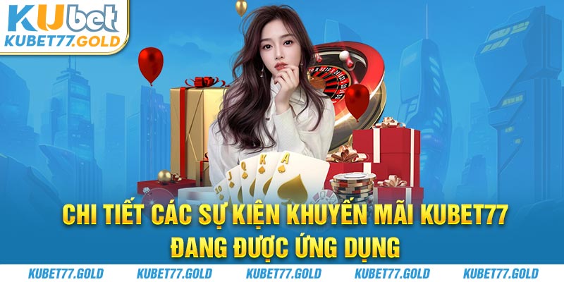 Chi tiết các sự kiện khuyến mãi Kubet77 đang được ứng dụng